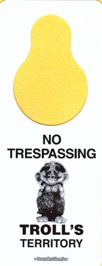 Troll Door Hanger Troll Door Hanger